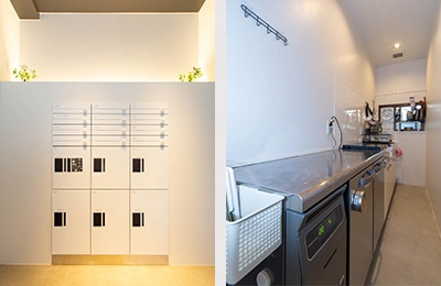 宅配ボックスとキッチン